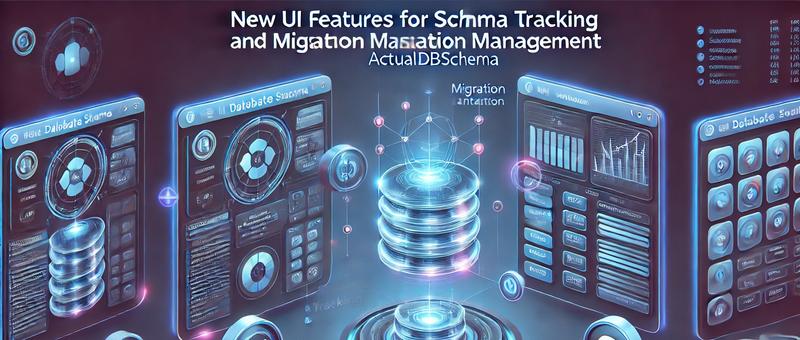 New UI Features for Schema Tracking and Migration Management in ActualDbSchema