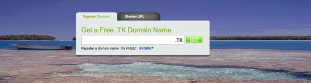 Dot.tk - get a free domain. Absolutely free
